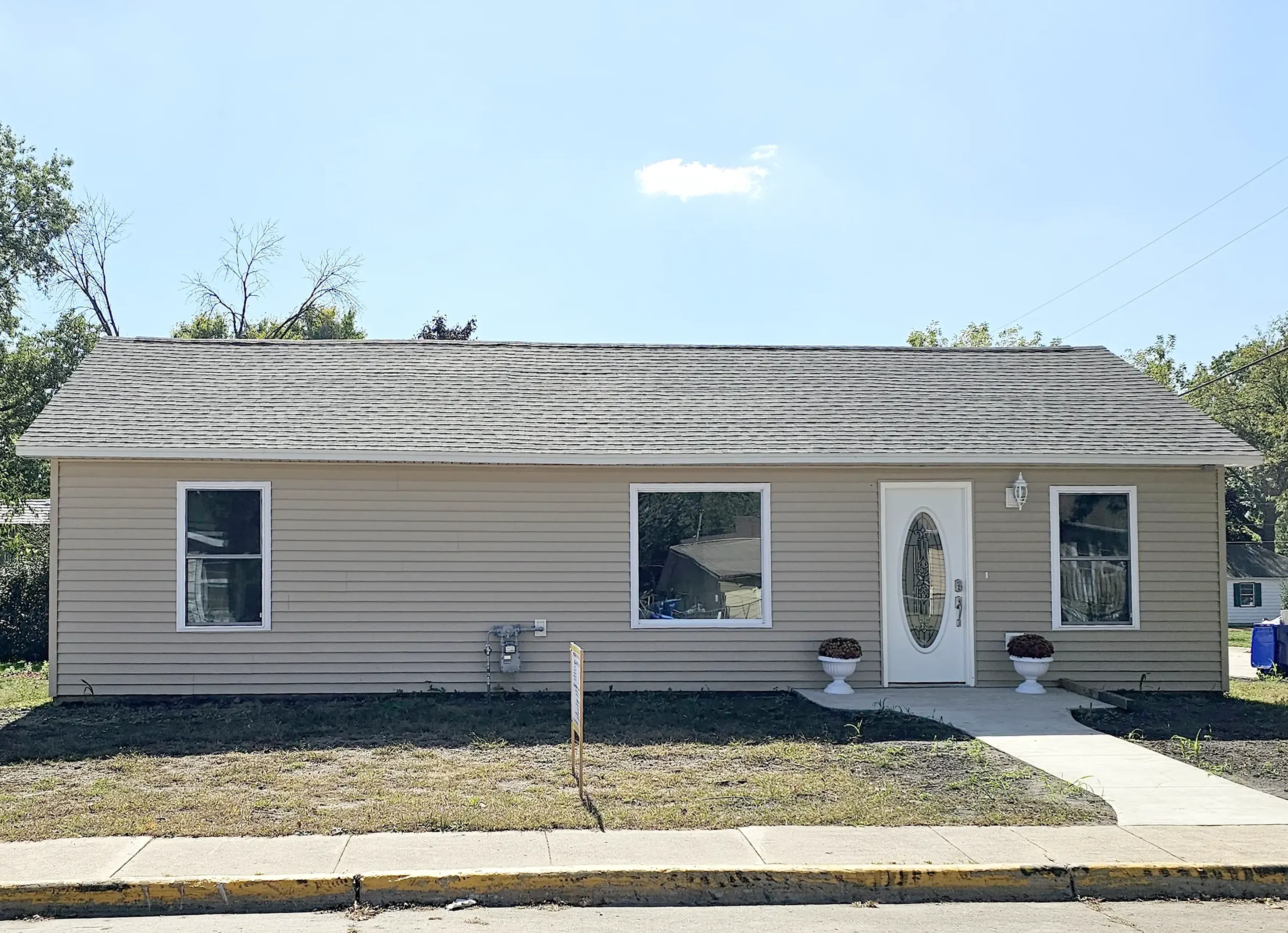 Front exterior view of the home